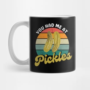 You Had Me At Pickles Retro Sunset Mug